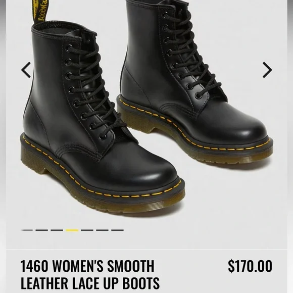 Marten Women’s Smooth Leather Lace Up Boots